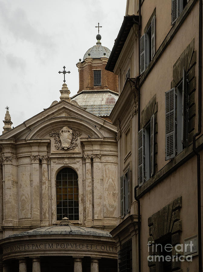Santa Maria della Pace Rome Exterior Photograph by Wayne Moran