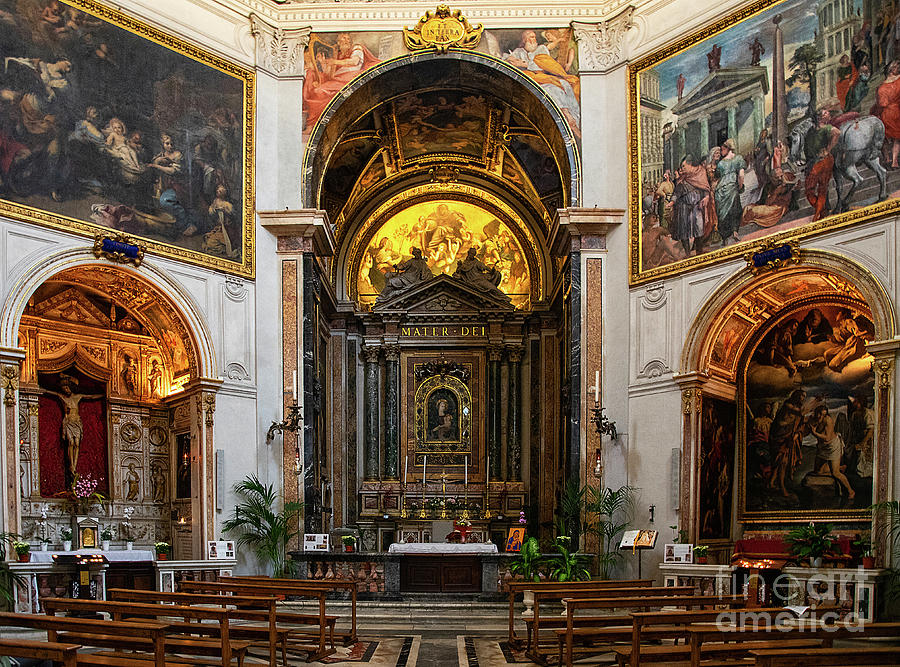 Santa Maria della Pace Rome Interior Photograph by Wayne Moran