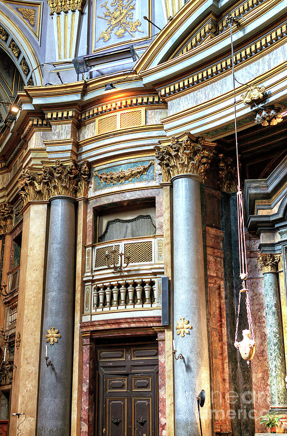 Santa Maria dellOrazione e Morte Design in Rome Photograph by John Rizzuto