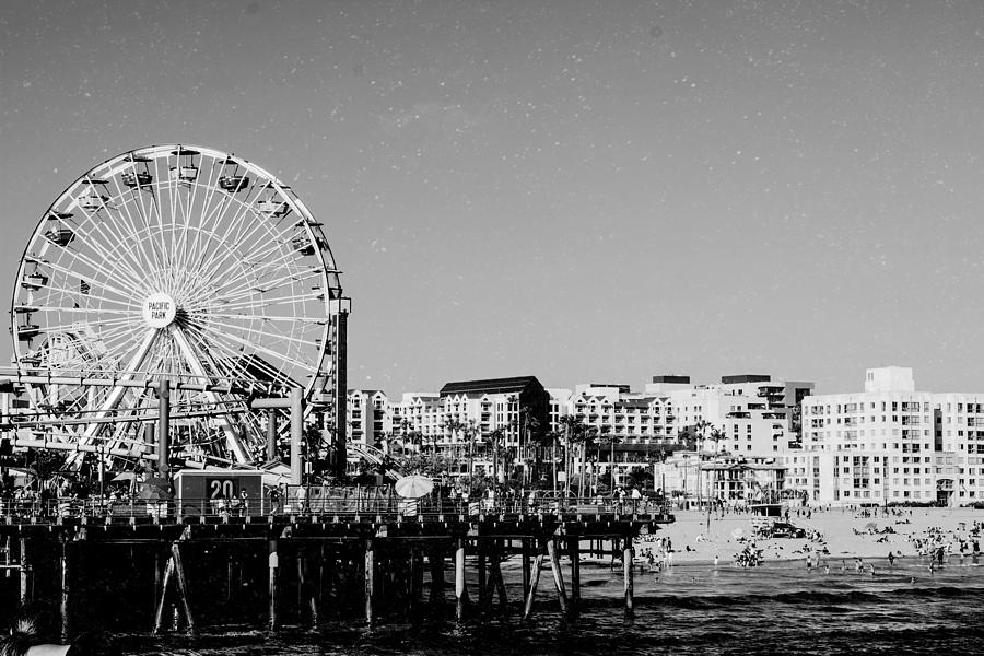 Santa Monica Ferris Wheel Photograph by Michael Paris - Photography ...