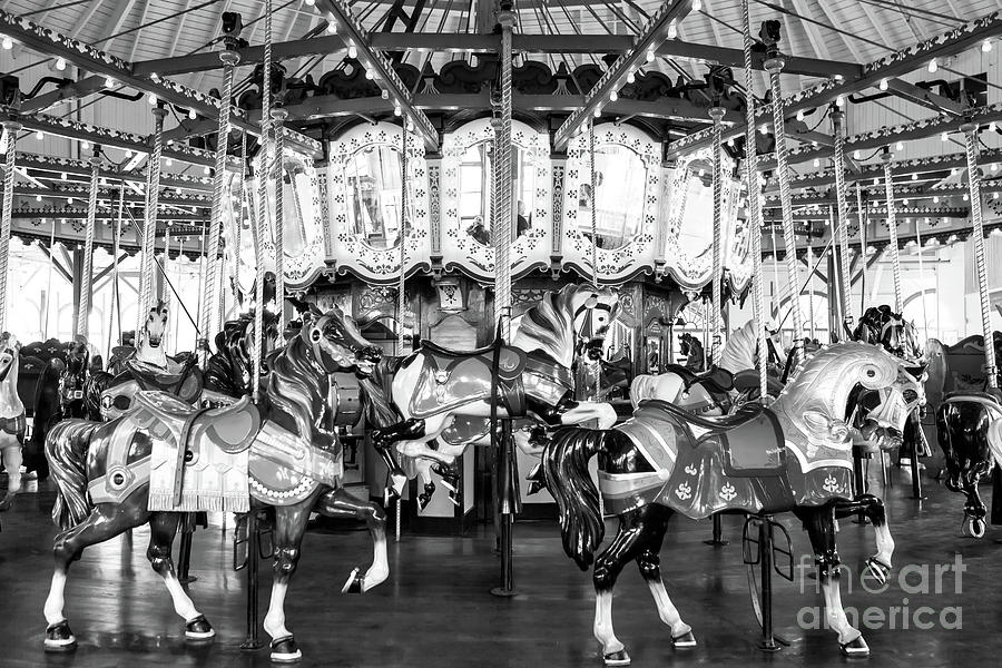 Santa Monica Hippodrome Carousel Photograph by John Rizzuto