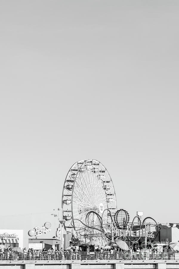 Santa Monica Photograph - Santa Monica Pier Ferris Wheel at Pacific Park by Paul Velgos