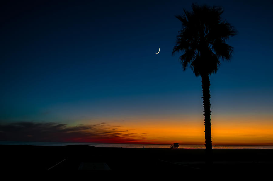 Landscape Photograph - Santa Monica Sunset by Jay Zhu