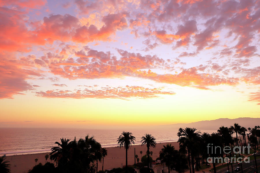 Santa Monica Sunset View Photograph by John Rizzuto
