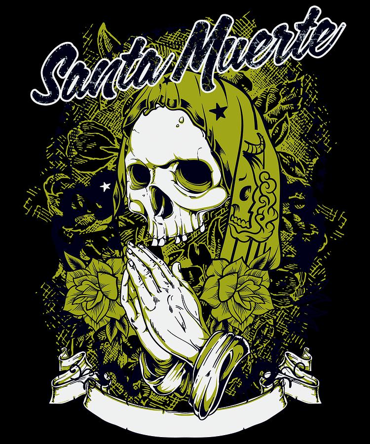 Santa Muerte Digital Art by Passion Loft