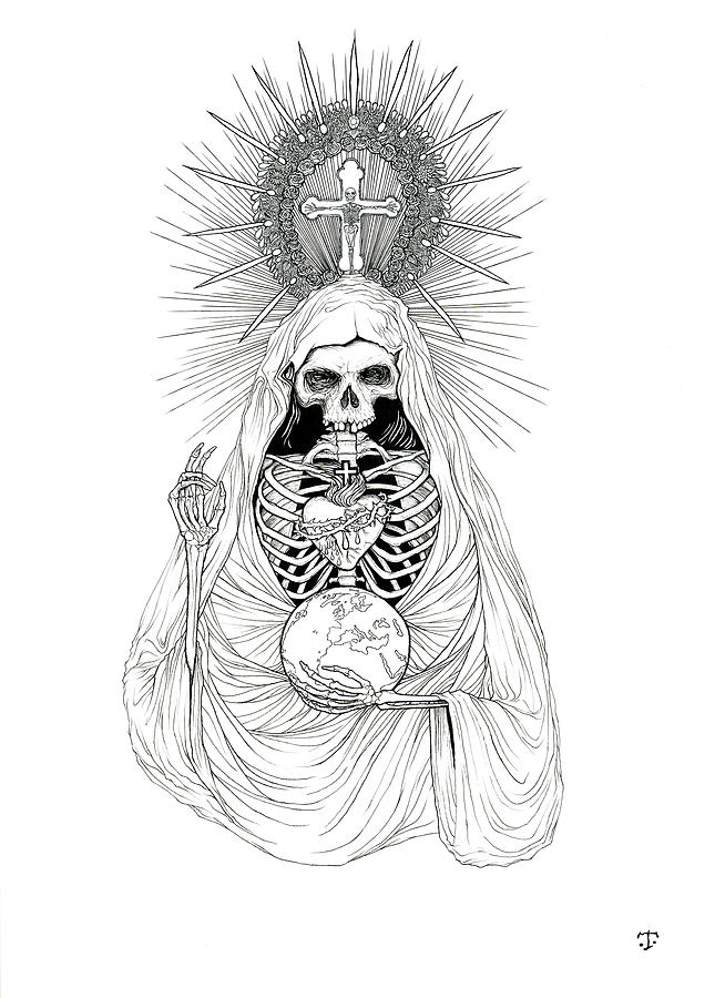 Santa Muerte Drawing Here you can explore hq santa muerte transparent ...