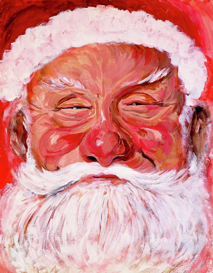 Santa Claus Painting - Santa by Tom Roderick