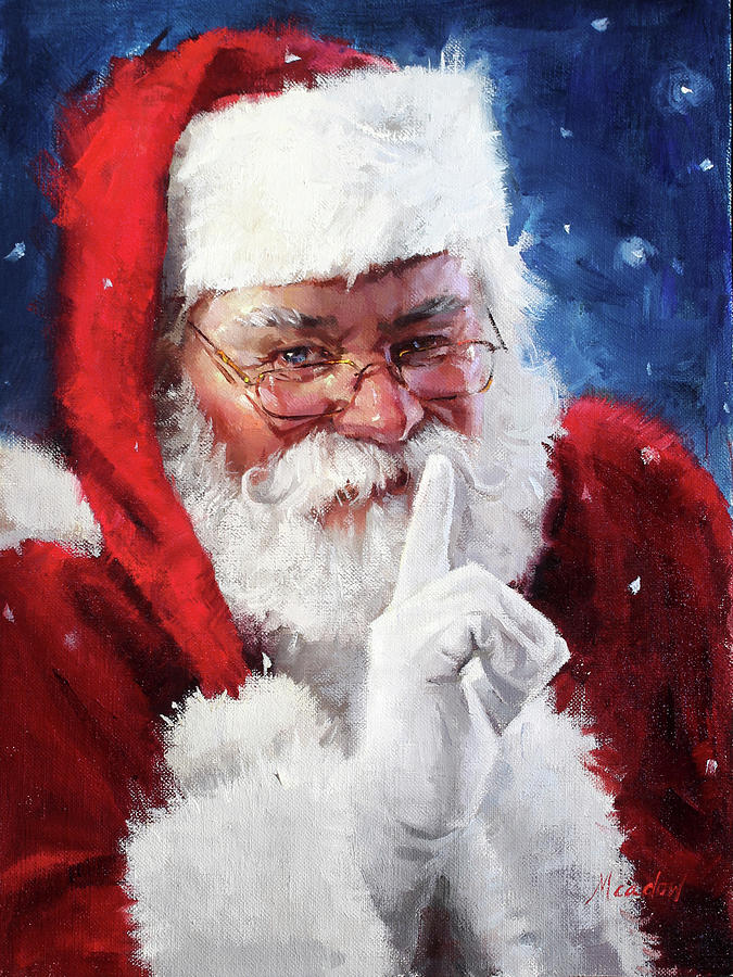 Santa2 Painting by Meadowpaint Santa2 Painting by Meadowpaint