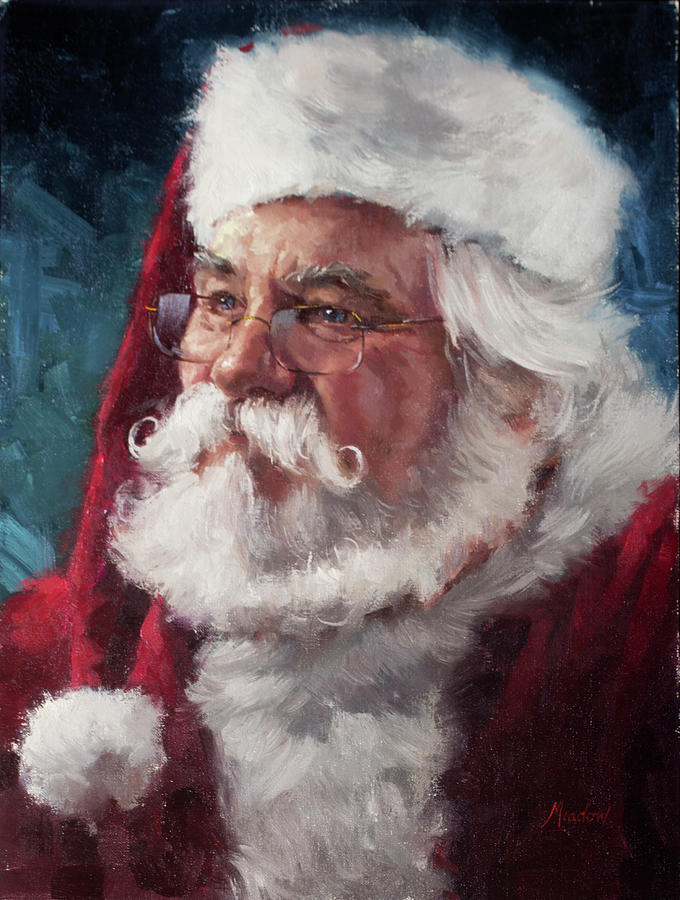 Santa Claus Painting - Santa2015 by Meadowpaint
