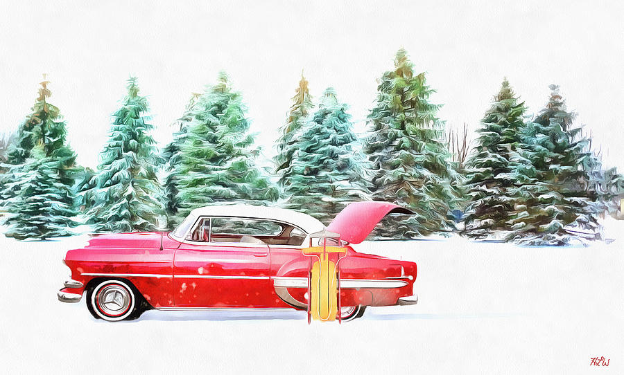 Santas Other Sleigh Painting by Harry Warrick