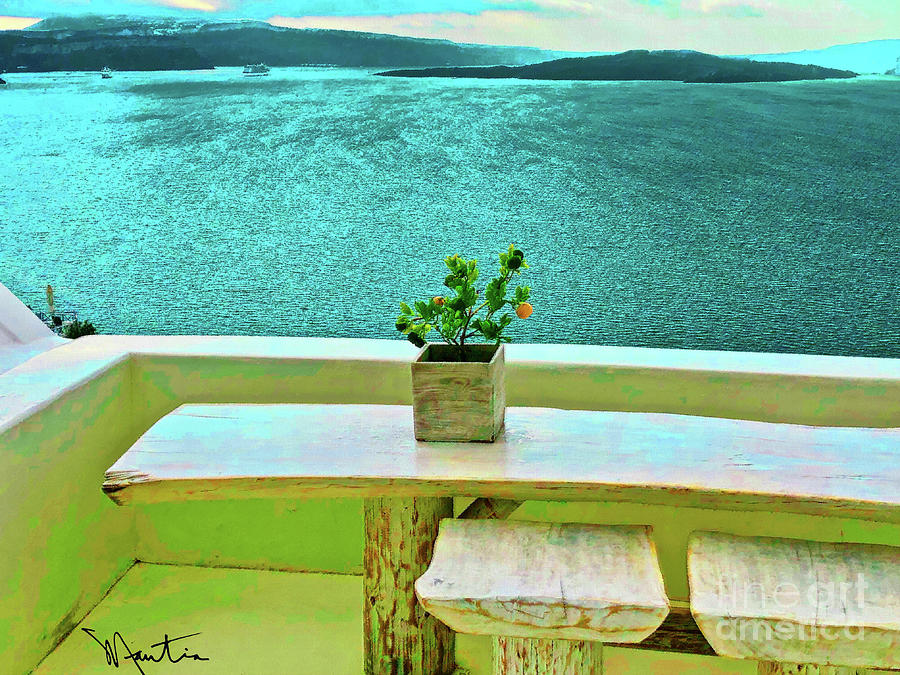 Santorini  Digital Art by Art Mantia