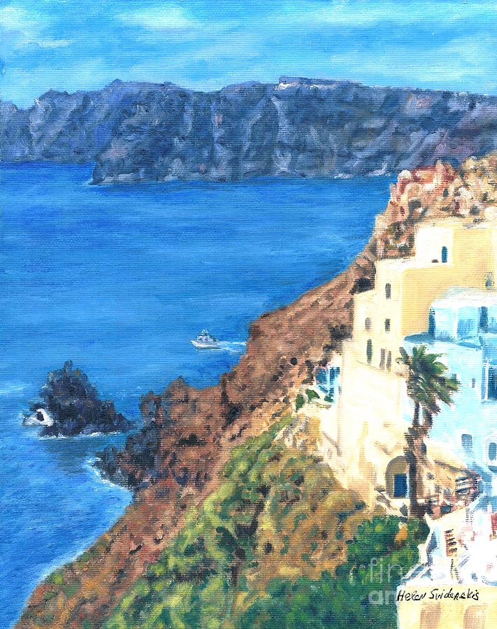 Santorini Island, Jewel Of Greece Painting