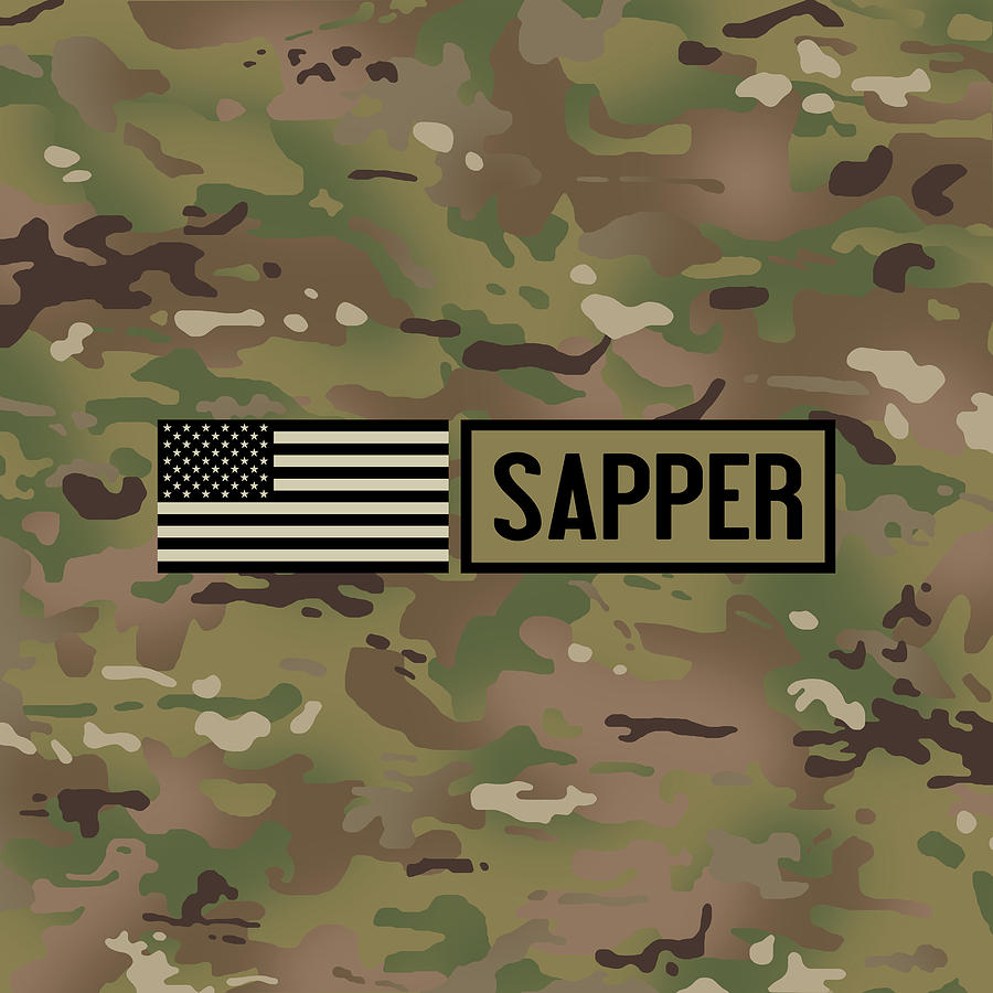 Flag Digital Art - Sapper  by Jared Davies