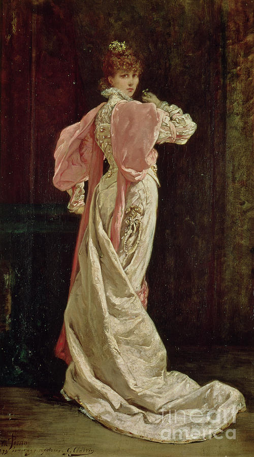 Sarah Bernhardt In The Role Of The Queen In Ruy Blas By Victor Hugo, 1879 Painting by Georges Clairin