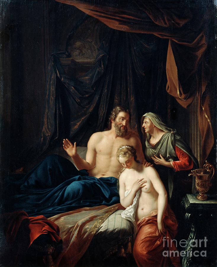 Sarah Presenting Hagar To Abraham, Late Drawing by Print Collector