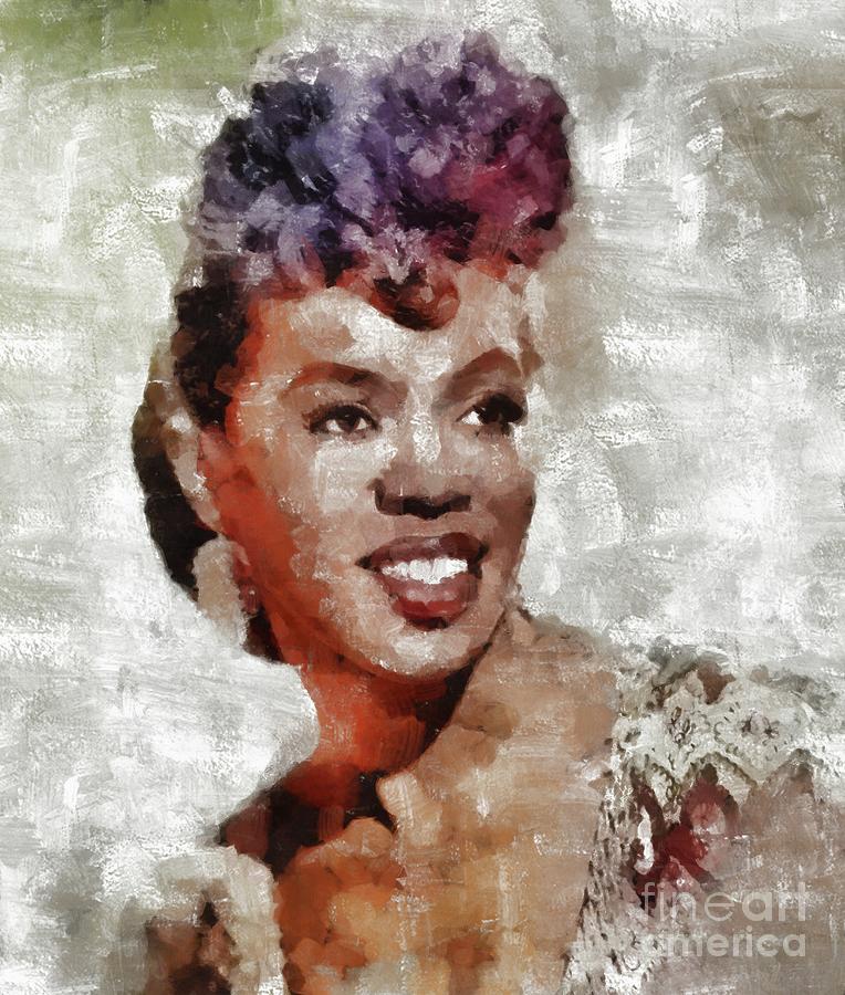 Hollywood Painting - Sarah Vaughan, Music Legend by Esoterica Art Agency