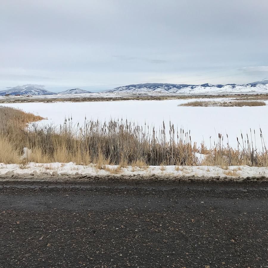 Saratoga Lake and Snowy Range in Winter Photograph by Wyoming Beautiful ...