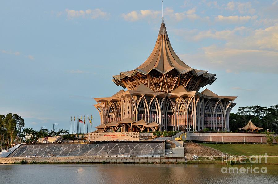 Sarawak state legislative parliamentary assembly building Kuching Malaysia Photograph by Imran Ahmed