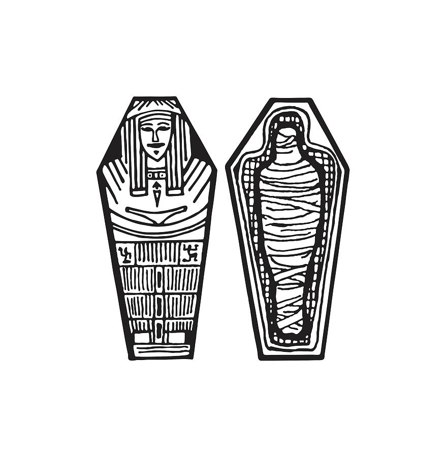 Sarcophagus Drawing by CSA Images Fine Art America