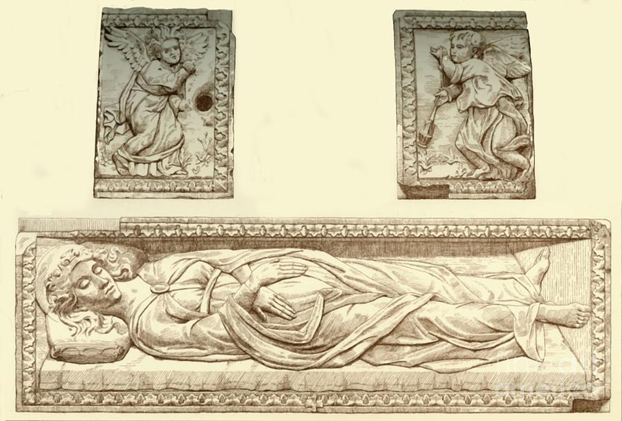 Sarcophagus Of Santa Giustina Drawing by Print Collector