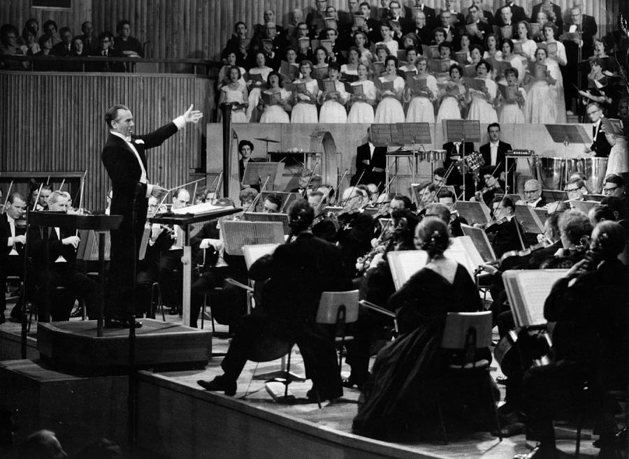 Sargent Conducts Photograph by Erich Auerbach