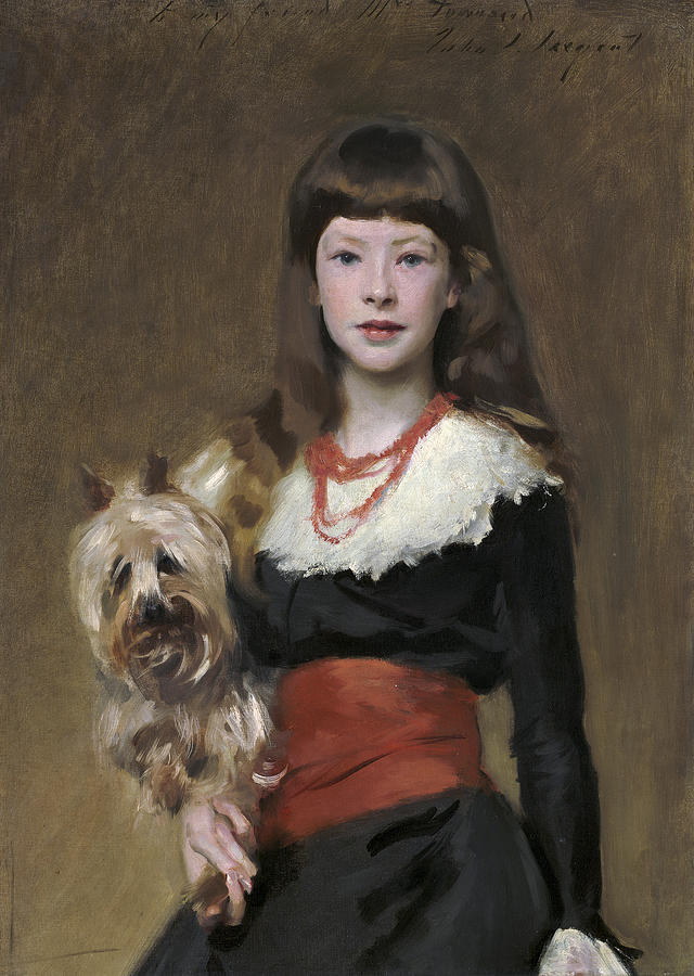 Miss Beatrice Townsend, 1882 #1 Painting by John Singer Sargent