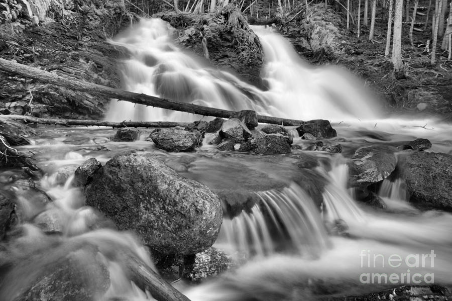 Sarrail Falls Black And White Photograph by Adam Jewell