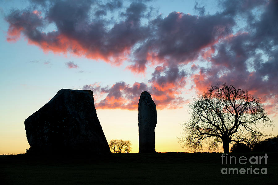 Sarsen Stones Avebury Sunrise Photograph by Tim Gainey