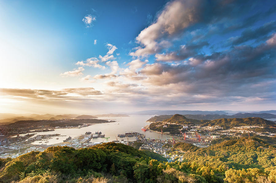 Sasebo City In Morning Sun Photograph by Expresso