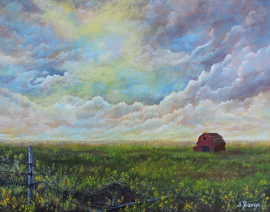 Saskatchewan Sky Painting by Sheila Banga