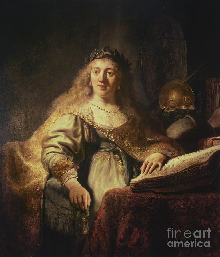 Portrait Photograph - Saskia As Minerva by Rembrandt Harmensz. Van Rijn