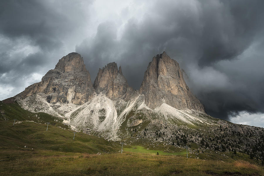 Mountain Photograph - Sassolungo by Oskar Baglietto