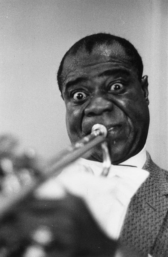 Music Photograph - Satchmo by Haywood Magee