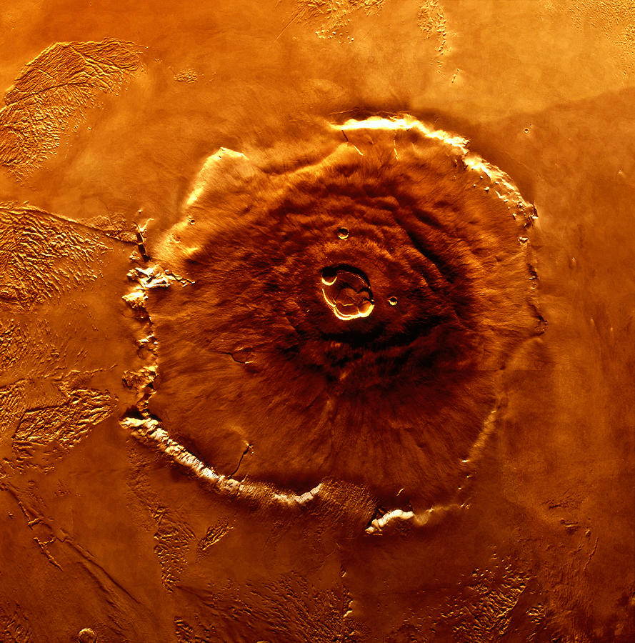 Satellite Image Of Olympus Mons Photograph by World Perspectives Satellite Image Of Olympus Mons Photograph by World Perspectives