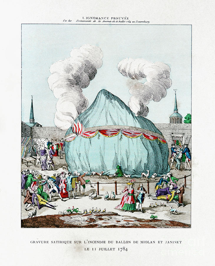 Satirical Engraving On The Fire Drawing by Print Collector