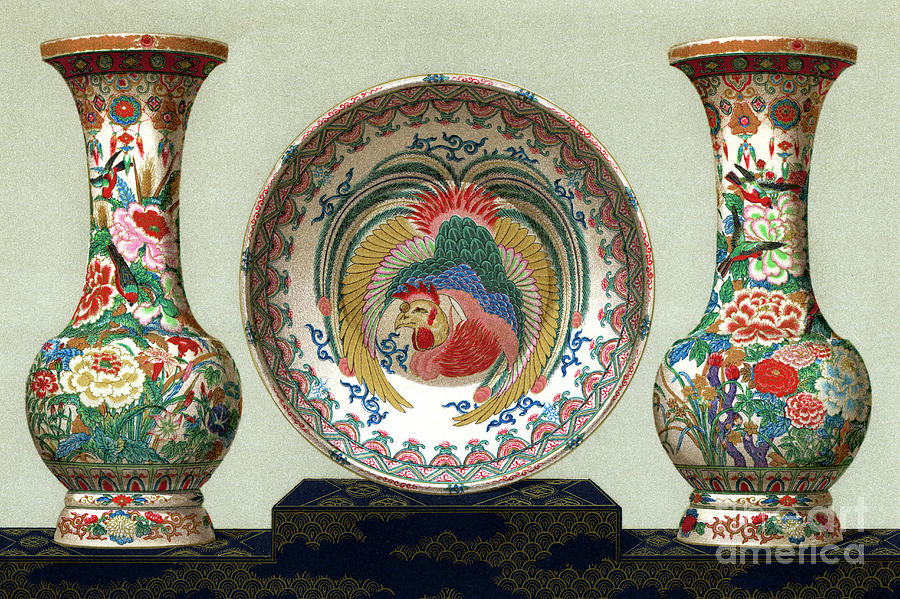 Satsuma Faience Drawing by Print Collector