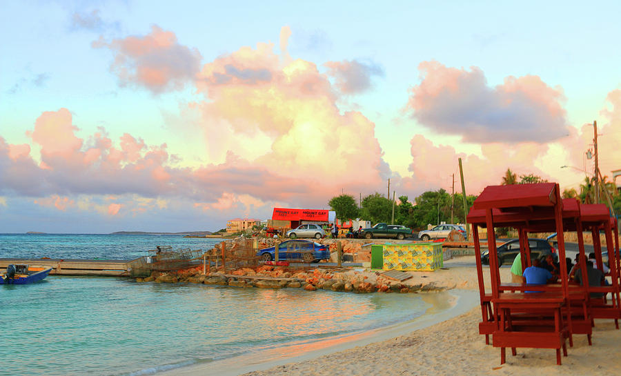 Saturday Evening at Island Harbour in Anguilla Photograph by Ola Allen
