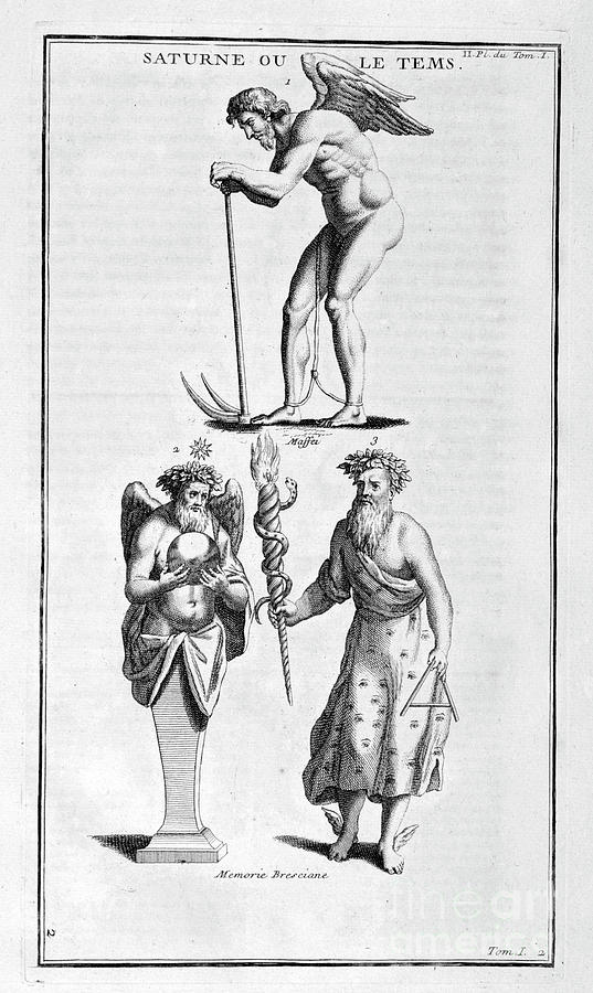 Saturn, 1757. Artist Bernard De Drawing by Print Collector