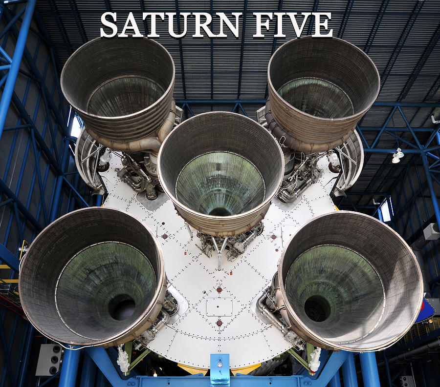 Saturn Five Photograph - Saturn Five poster A by David Lee Thompson