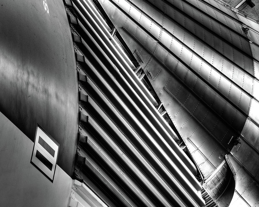 Saturn V Engine Fairing Abstract Photograph by Dave Wilson