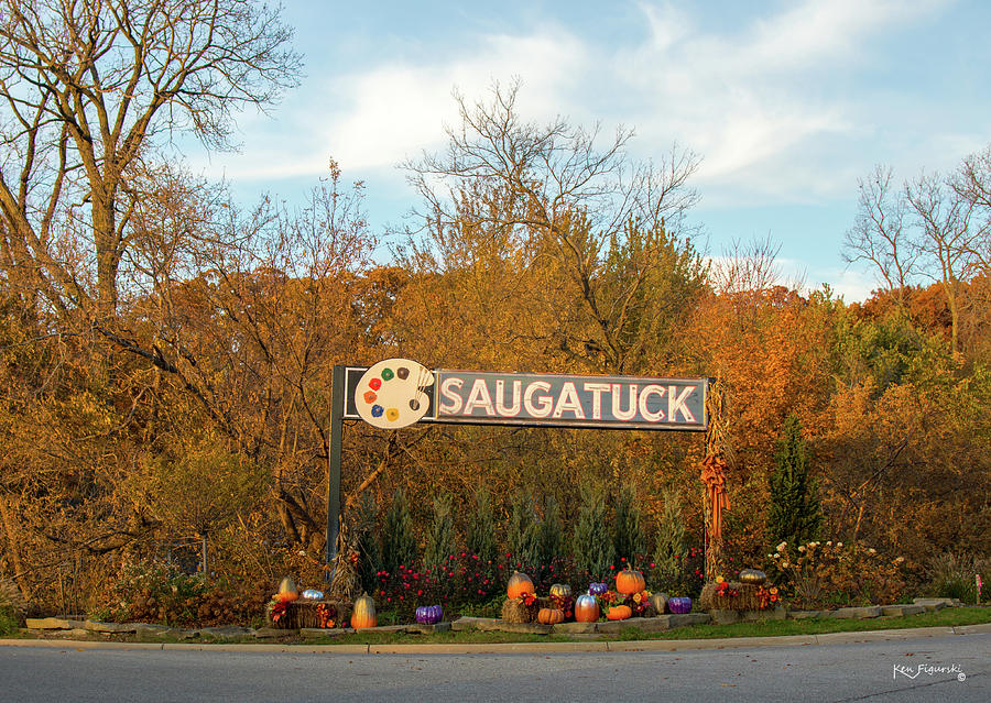 Saugatuck Michigan Sign Photograph by Ken Figurski