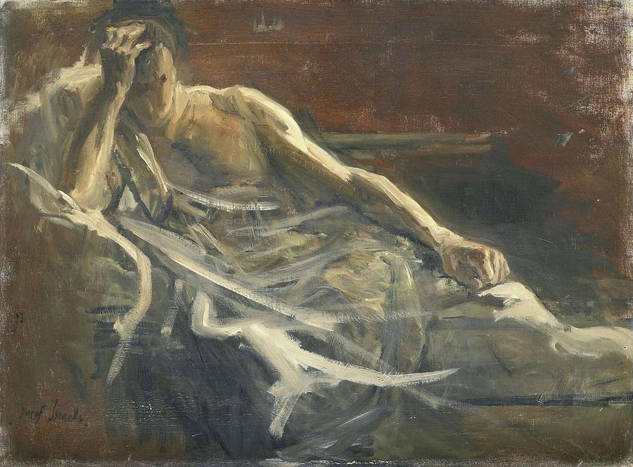 Saul. Painting by Joseph Israels -1824-1911-