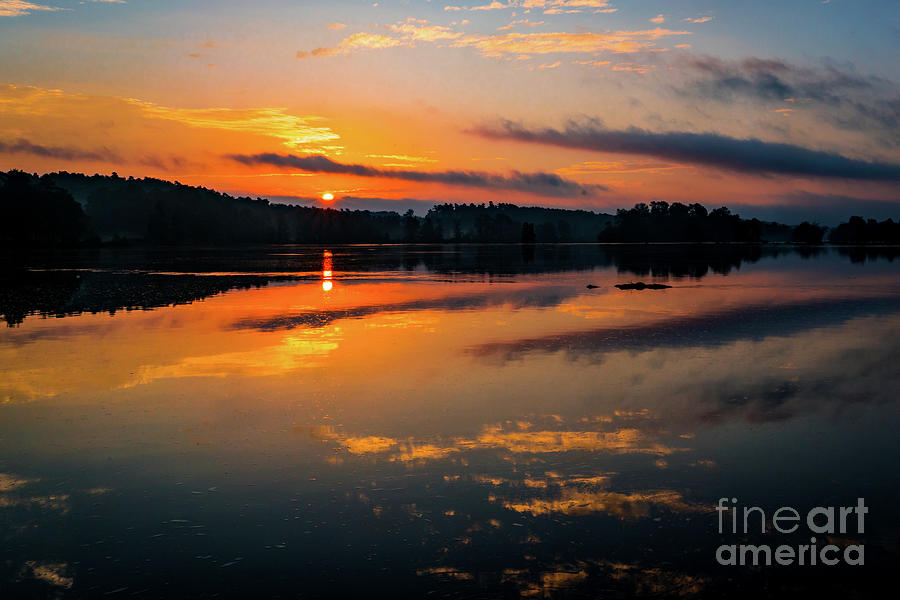Savannah River Sunrise - Augusta GA 2 Photograph by Sanjeev Singhal