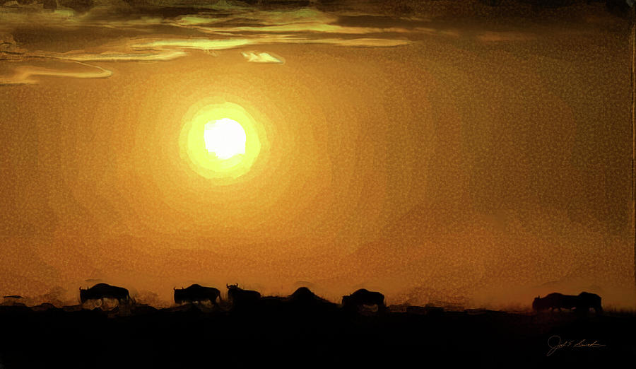 Savannah Sunset Painting by Joel Smith