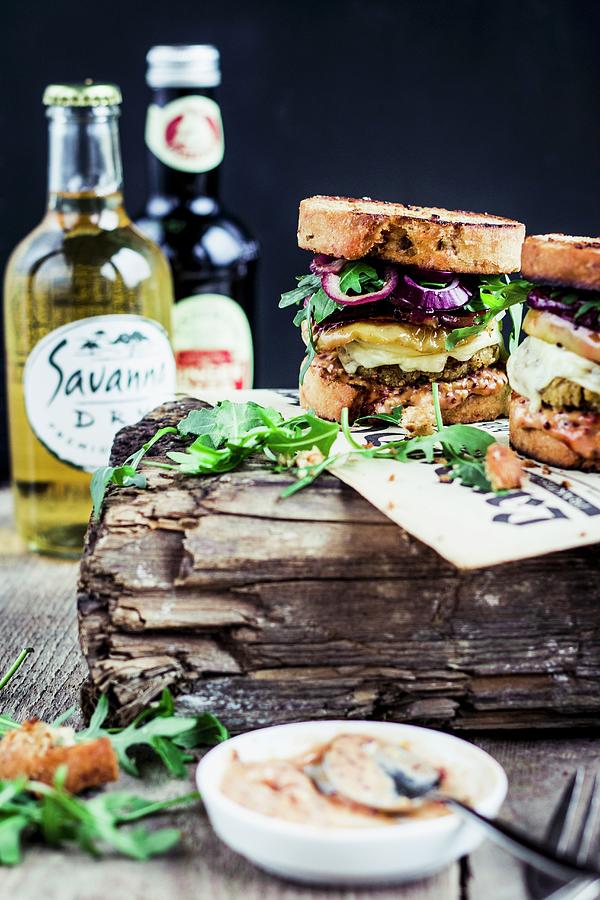 Savoury Falafel Sandwiches Photograph by Simone Neufing