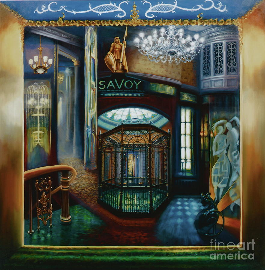 Savoy Hotel, 2010 Painting by Lee Campbell
