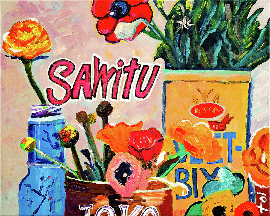 Flower Painting - Sawitu by Art by Toi