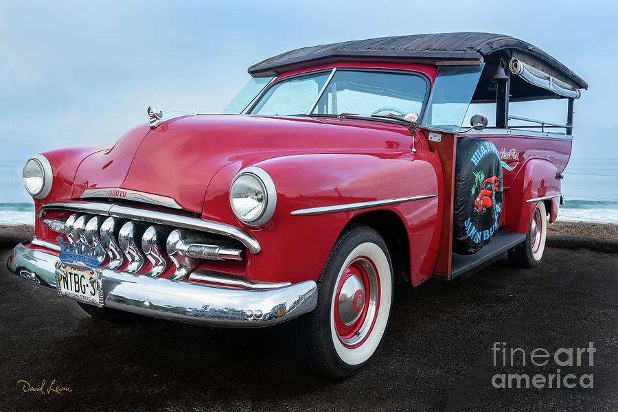 Say Hello to My Red 1950 DeSoto Hilo Sampan Woodie Photograph by David Levin