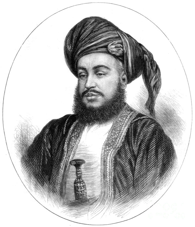 Sayyid Barghash Bin Said, Sultan Drawing by Print Collector Fine Art