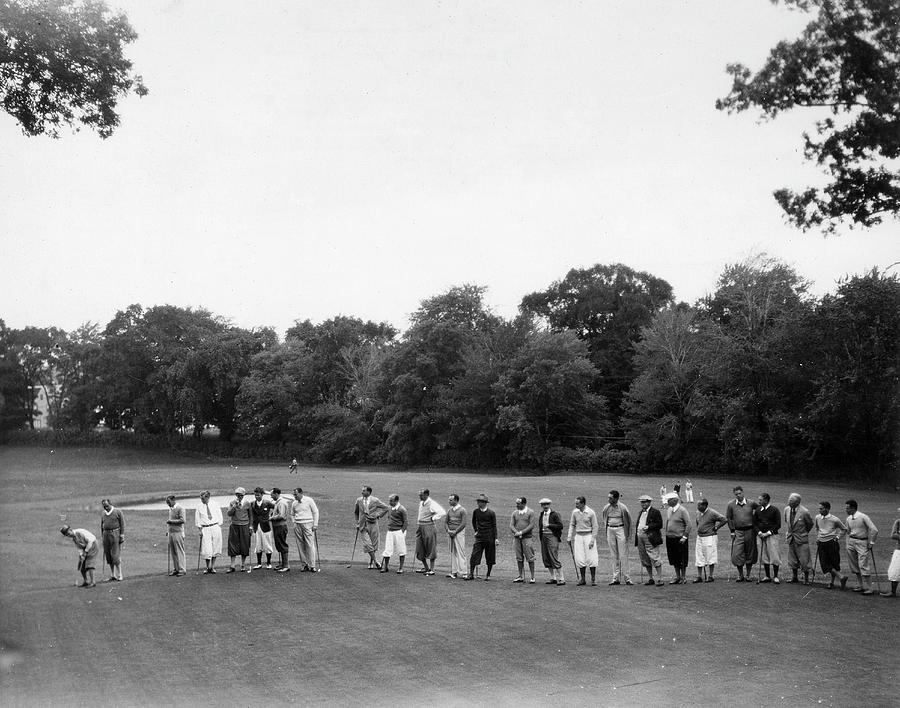Scarsdale Golf Tournament Photograph by The New York Historical Society